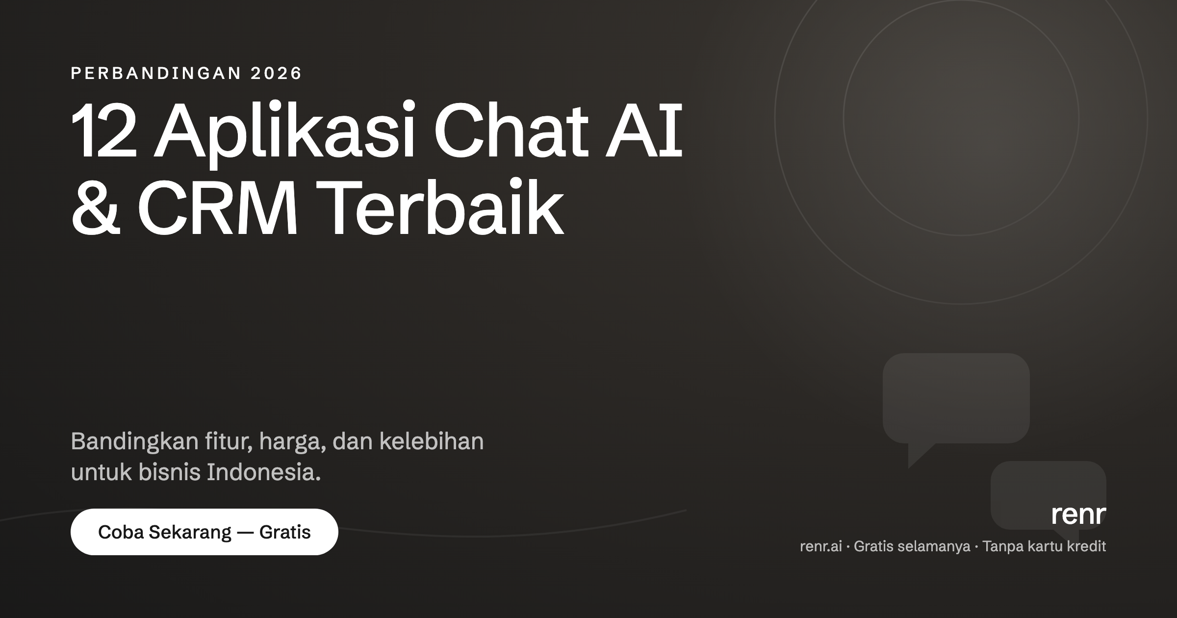 12 Aplikasi Chat AI & CRM Terbaik untuk Bisnis Indonesia 2026