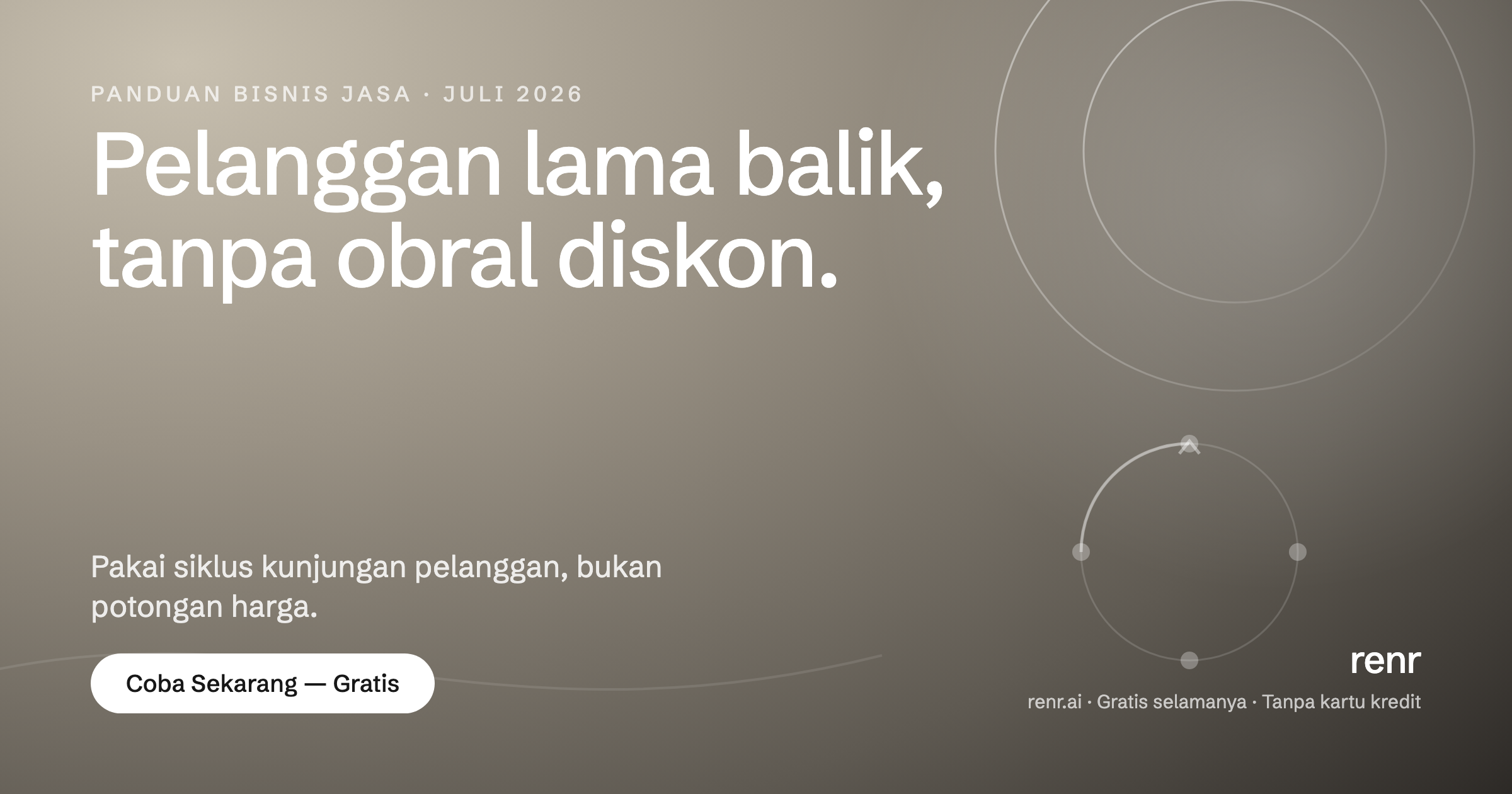 Cara Bikin Pelanggan Booking Ulang Tanpa Obral Diskon