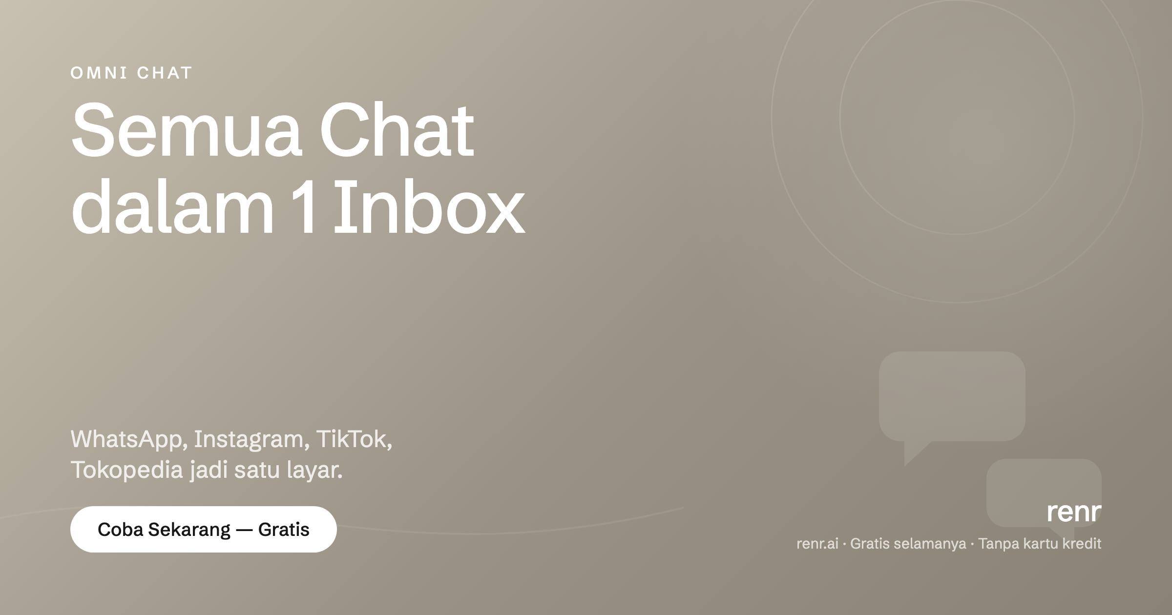 1 Inbox untuk WhatsApp, Instagram, TikTok & Tokopedia: Panduan Omnichannel UMKM