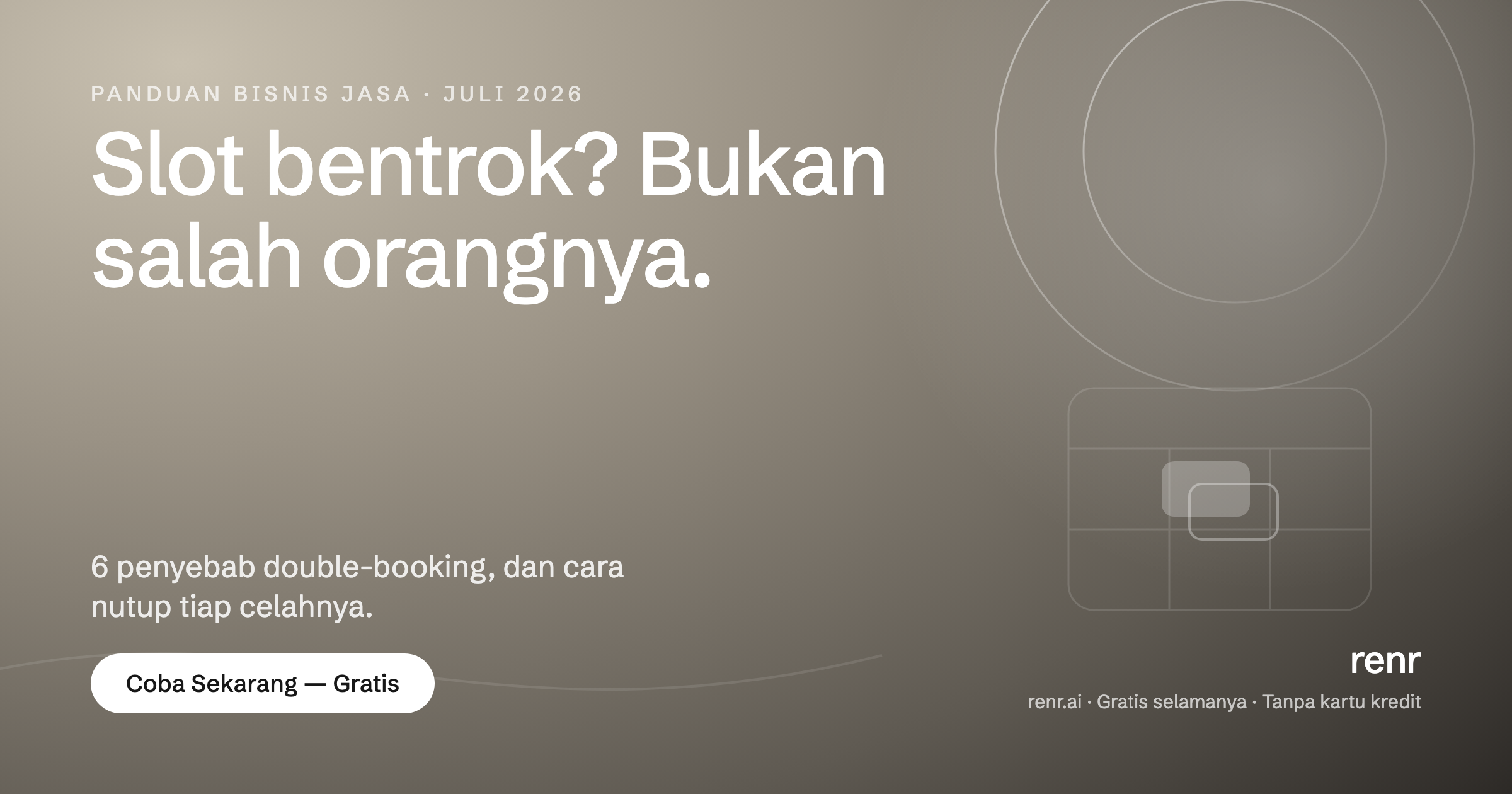Double-Booking: 6 Penyebab Umum dan Cara Mencegahnya