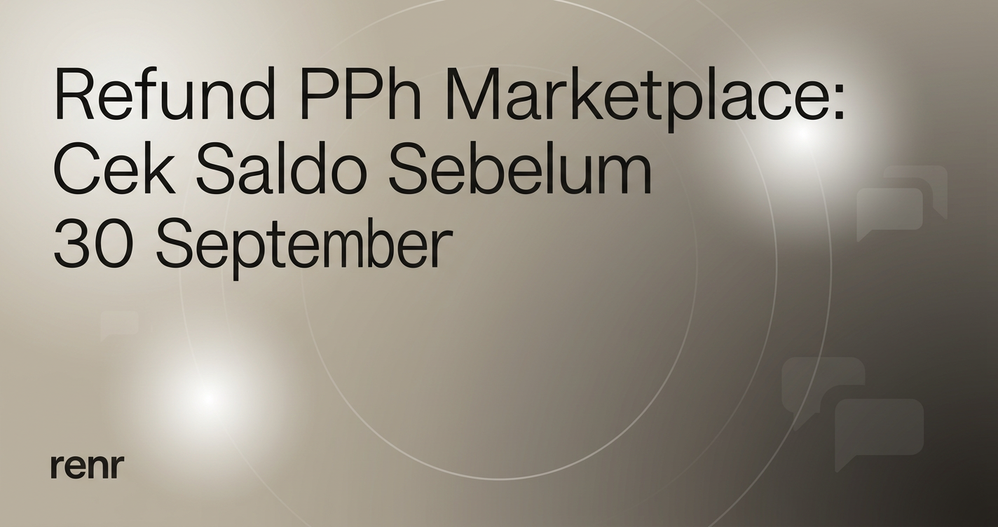Refund PPh Marketplace: Cek Saldo Sebelum 30 September