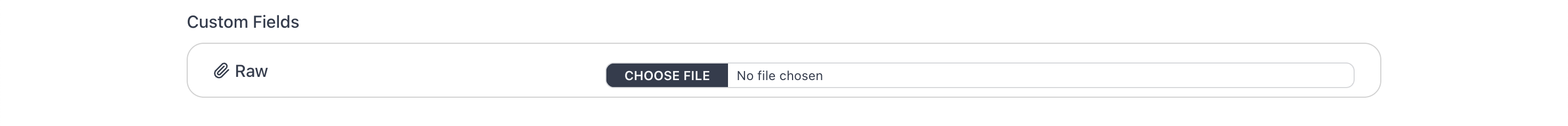 Custom Fields grid