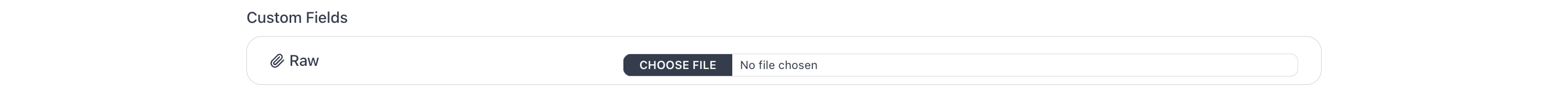 Custom fields